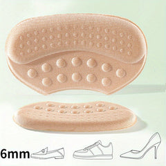 4D Heel Stickers Anti-drop High Heels Insoles Adjust Size Anti-slip Footwear
