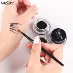 Waterproof Gel Eyeliner Cream with Brush - Smudge Proof