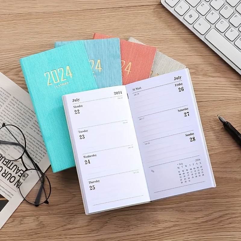 A6 English Daily Planner Notebook - Time Efficiency Management