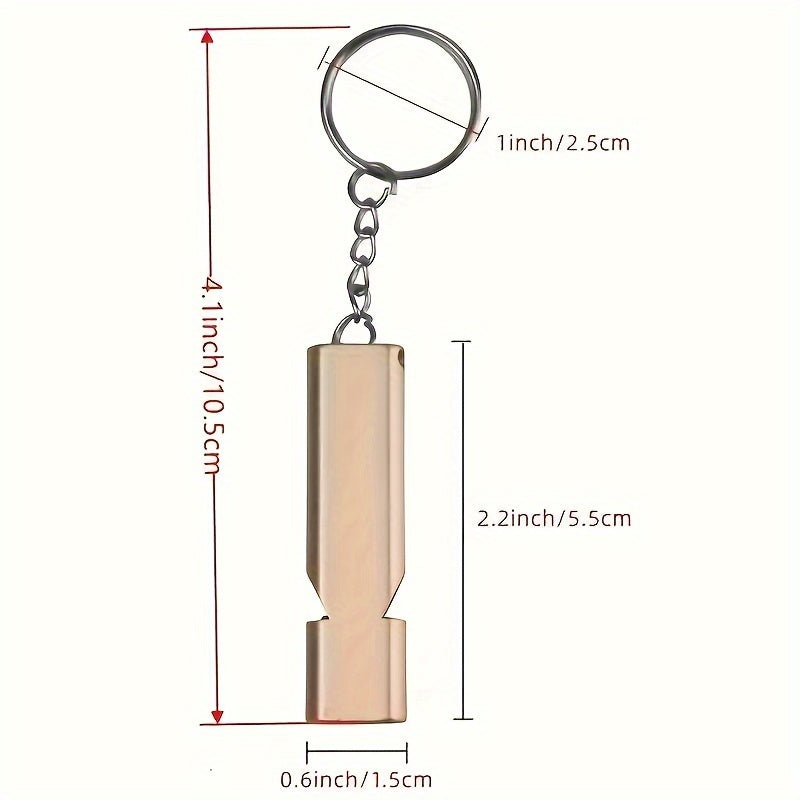 Aluminum Lifesaving Whistle Dual Frequency Outdoor Survival Emergency Whistle