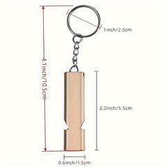 Aluminum Lifesaving Whistle Dual Frequency Outdoor Survival Emergency Whistle