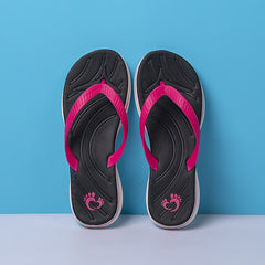 Women's Soft Sole Flat Flip Flops Beach Slides Shoes Casual Outdoor Slippers