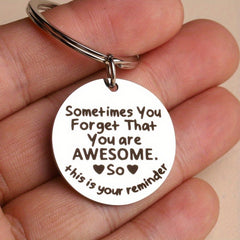 Personalized Motivational Keychain for Boys