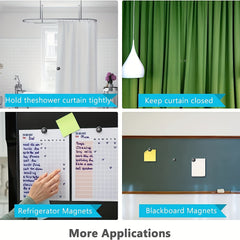 6 Pair Magnetic Button Curtain Weights Holdbacks for Home Drapery