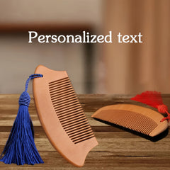 Handcrafted Wooden Hairbrush with Tassel - Hair Massage and Styling