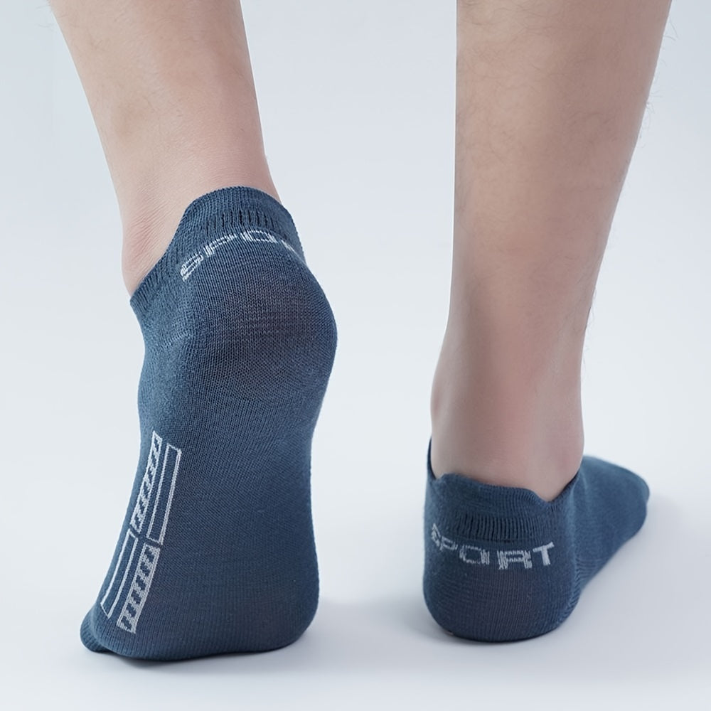 10 Pairs Men's Cotton Ankle Socks Deodorant Sports Sweat-Absorbing Net Socks