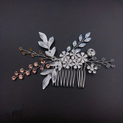 Crystal Flower Hair Comb Bridal Wedding Accessories