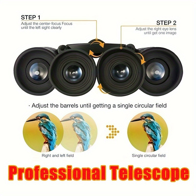Mini HD Binoculars Pocket Binoculars Outdoor Camping Bird Watching Fishing