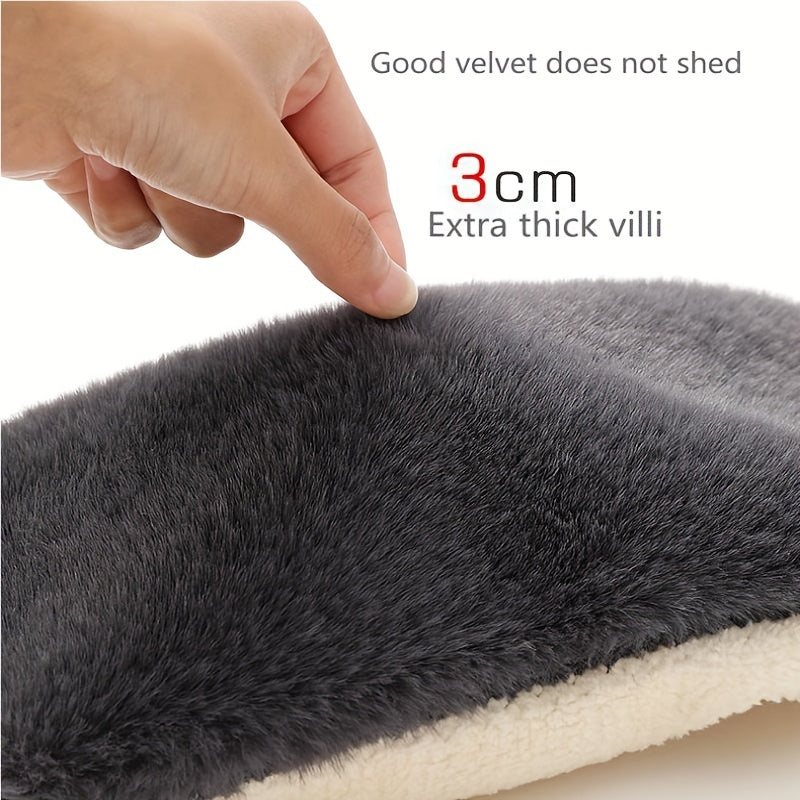 Winter Knee Pad Heating Lamb Velvet Warm Thickened Cold Legs Outdoor