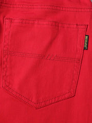 Mens Slim Red Jeans Spring Autumn