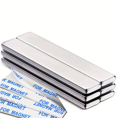 6pcs Neodymium Bar Magnets with Adhesive for Fridge Garage Craft Office