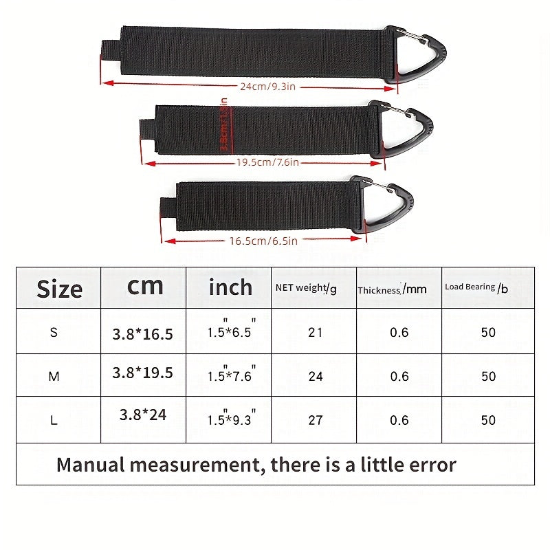 Gravity Tie Downs w/ Mountaineering Buckle for Camping & Travel Gear