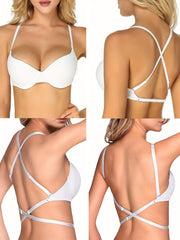 Solid T Shirt Bra Breathable Push Up Lingerie