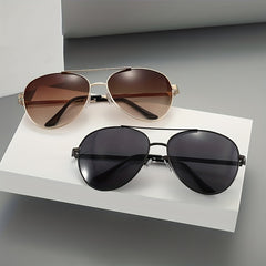 Aviator Sunglasses Anti Glare Metal Gradient UV400