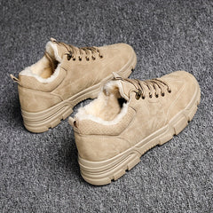 Men's Lace up Snow Boots Thermal Winter Hiking Boots
