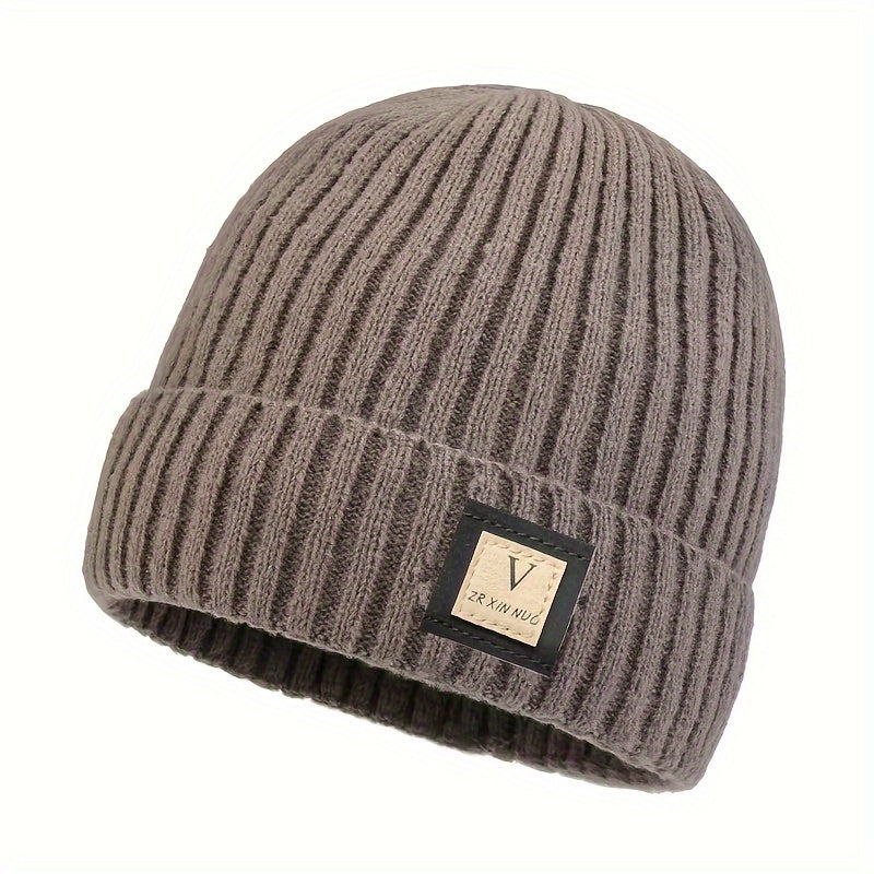 Men's Winter Hat Coldproof Ear Protection Knitted Velvet Thickened Warm Beanie