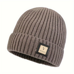 Men's Winter Hat Coldproof Ear Protection Knitted Velvet Thickened Warm Beanie