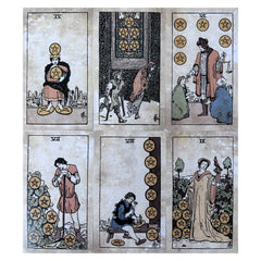 Retro Waite Tarot Deck 78 Cards Study Guide