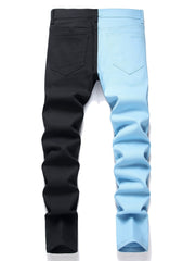 Slim Fit Stretch Denim Jeans Men's Casual Street Style Pants
