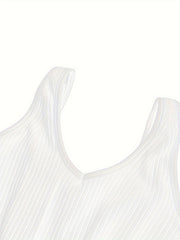 Plush Lined Thermal Underwear Top V Neck Tank