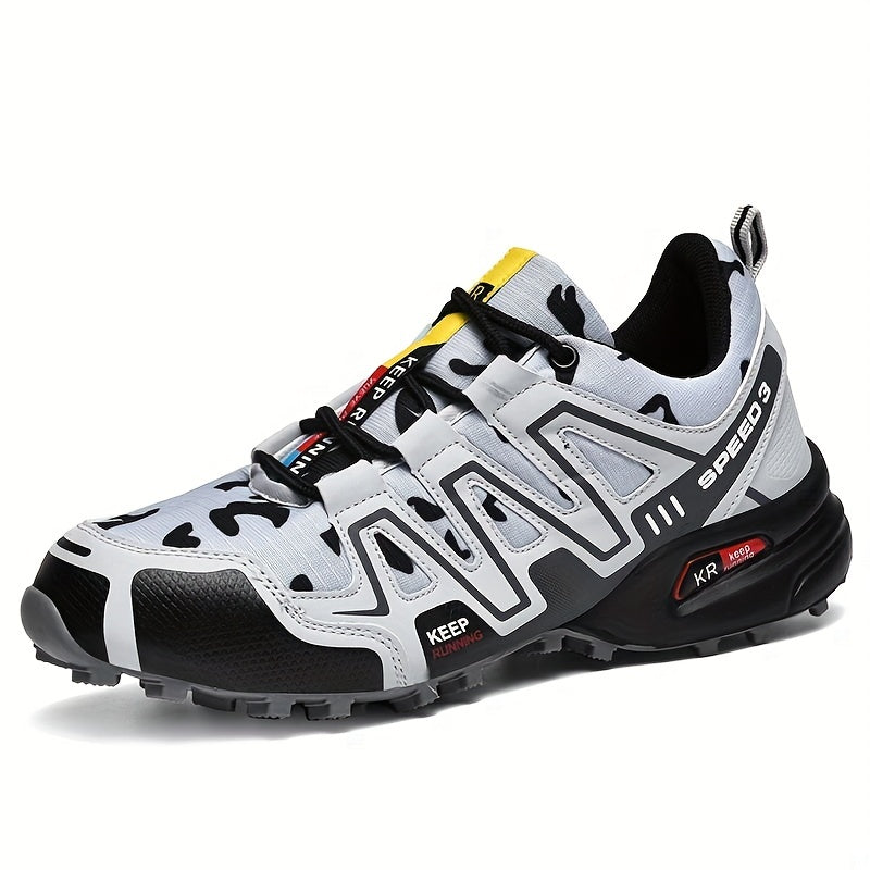 Men's Breathable Hiking Shoes Arch Support Non Slip Travel Sneakers
