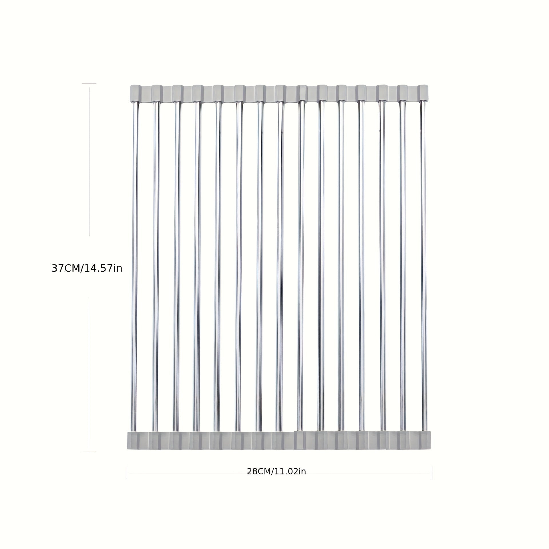 Roll Up Sink Drying Rack Stainless Steel Dish Drain Multifunctional Drainer