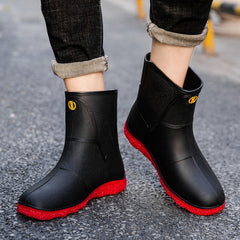 Men's Waterproof Wear-resistant Rain Boots for Outdoor Working Fishing