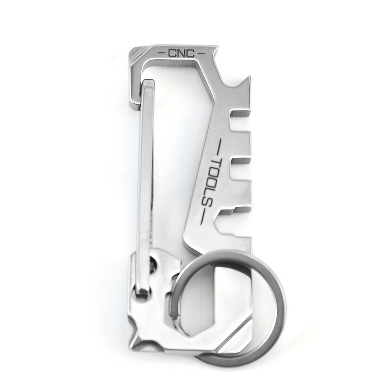 12 in 1 Stainless Steel Key Chain Metal Buckle for Outdoor Activities