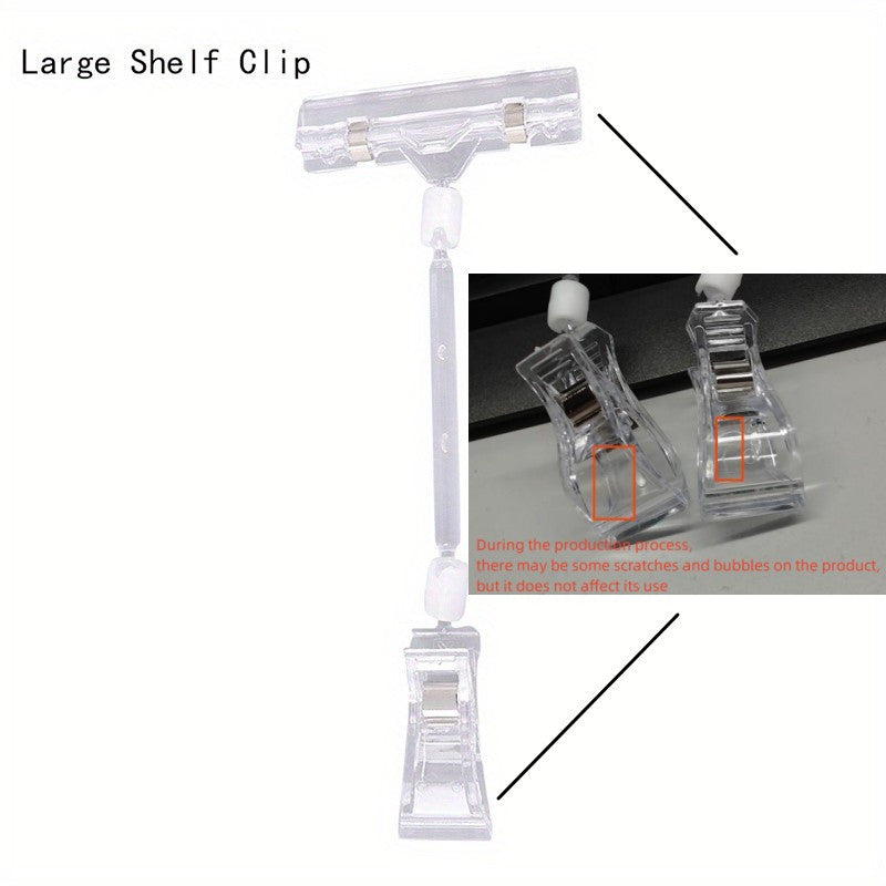 Plastic Shelf Clamp Tag Advertising Clips