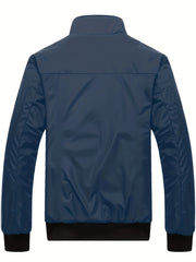 Men's Zip-Up Sports Jacket with Pockets
