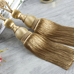 2pcs Curtain Binding Rope Hanging Tassel Curtain Holder
