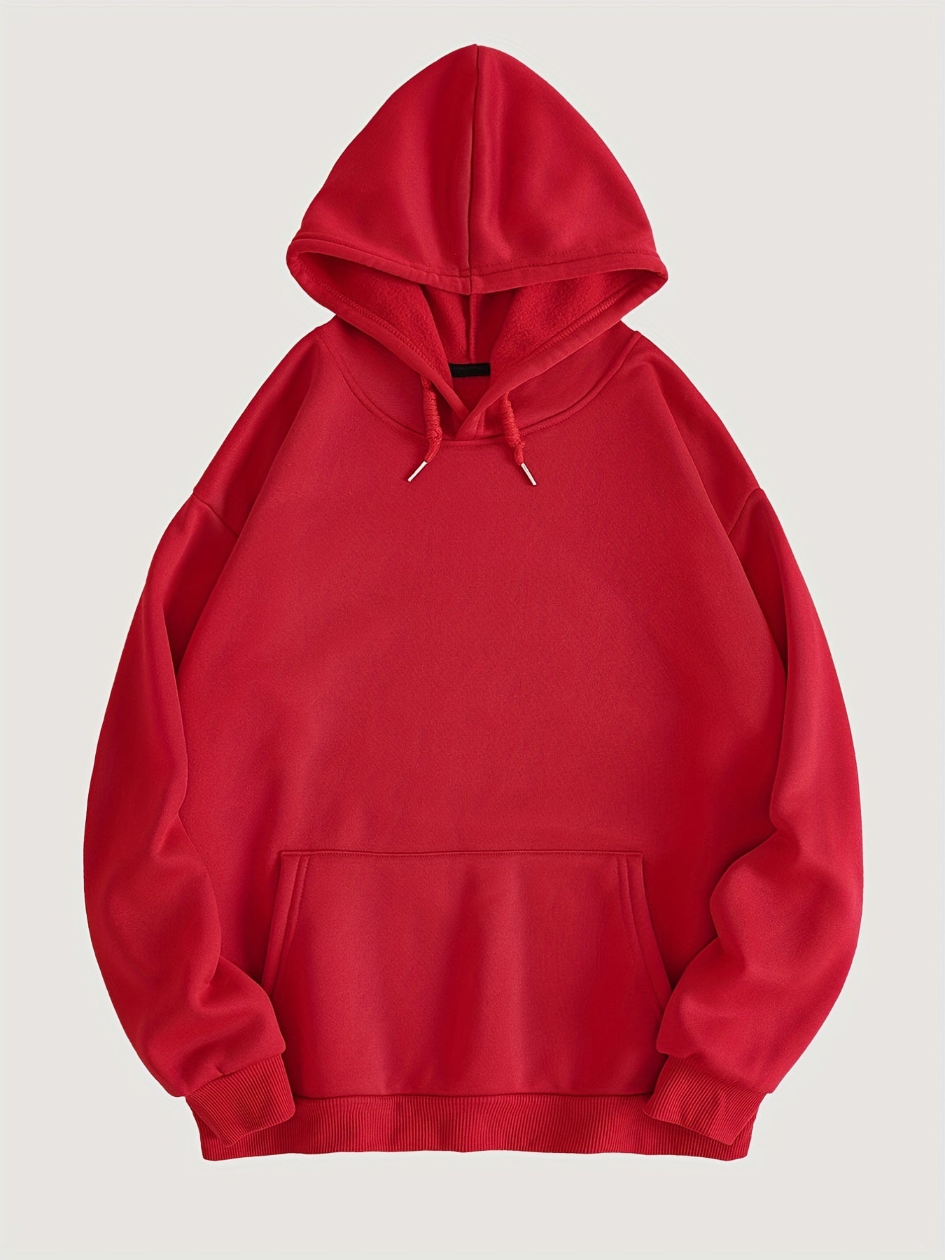 Solid Hoodie With Pocket Long Sleeve Casual Sweatshirt Women's Clothing