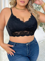 Lace Longline Bralet Sexy Medium Stretch