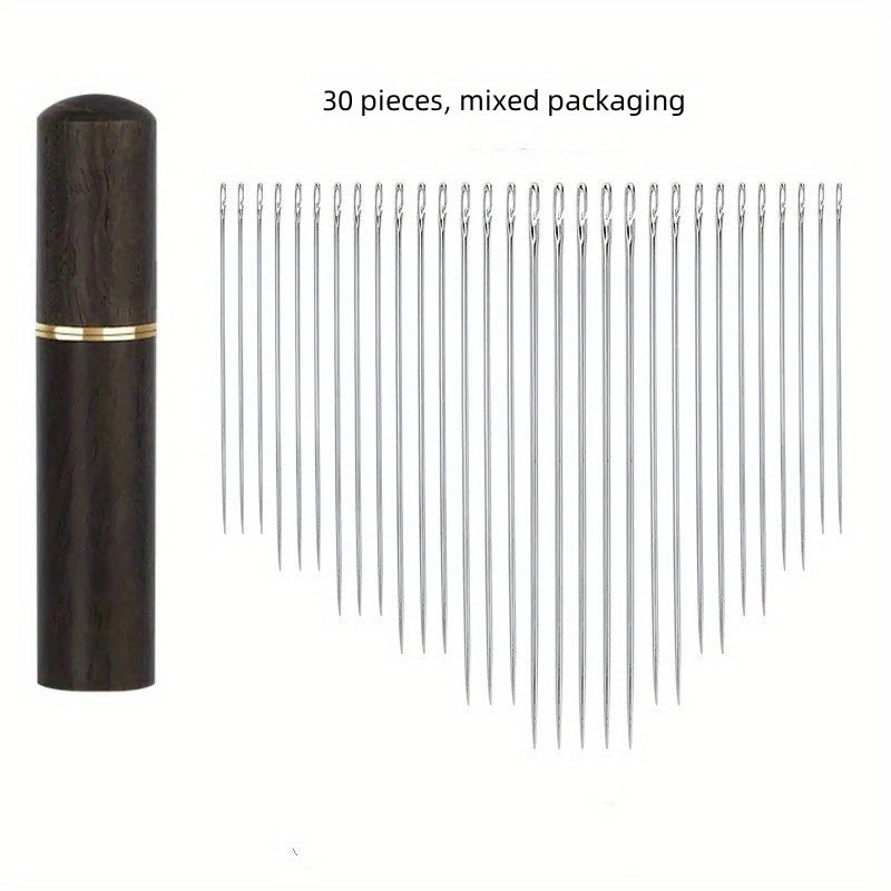 30pcs Elderly Hand Sewing Quilt Clothes Thread Needles
