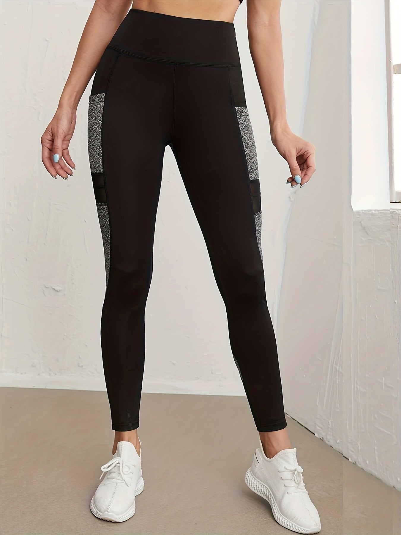 Clock Lip Lifting High Elastic Fitness Sports Pants