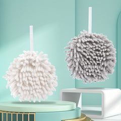Thick Quick-dry Towel Ball for Bathroom with Hanging Loop