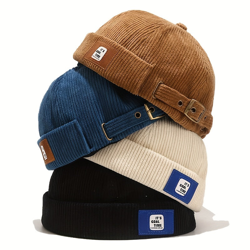 Cotton Brimless Docker Cap for Men