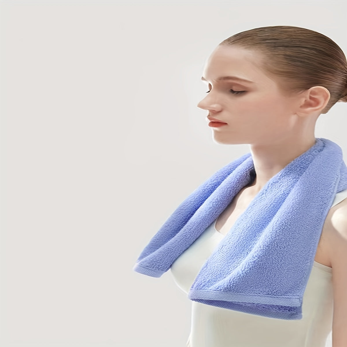 Soft Hand Towel for Home Bathroom, Absorbent and Skin-friendly, 13.4 x 27.6inch