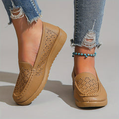 Women's Hollow Out Flat Loafers Slip On Flats