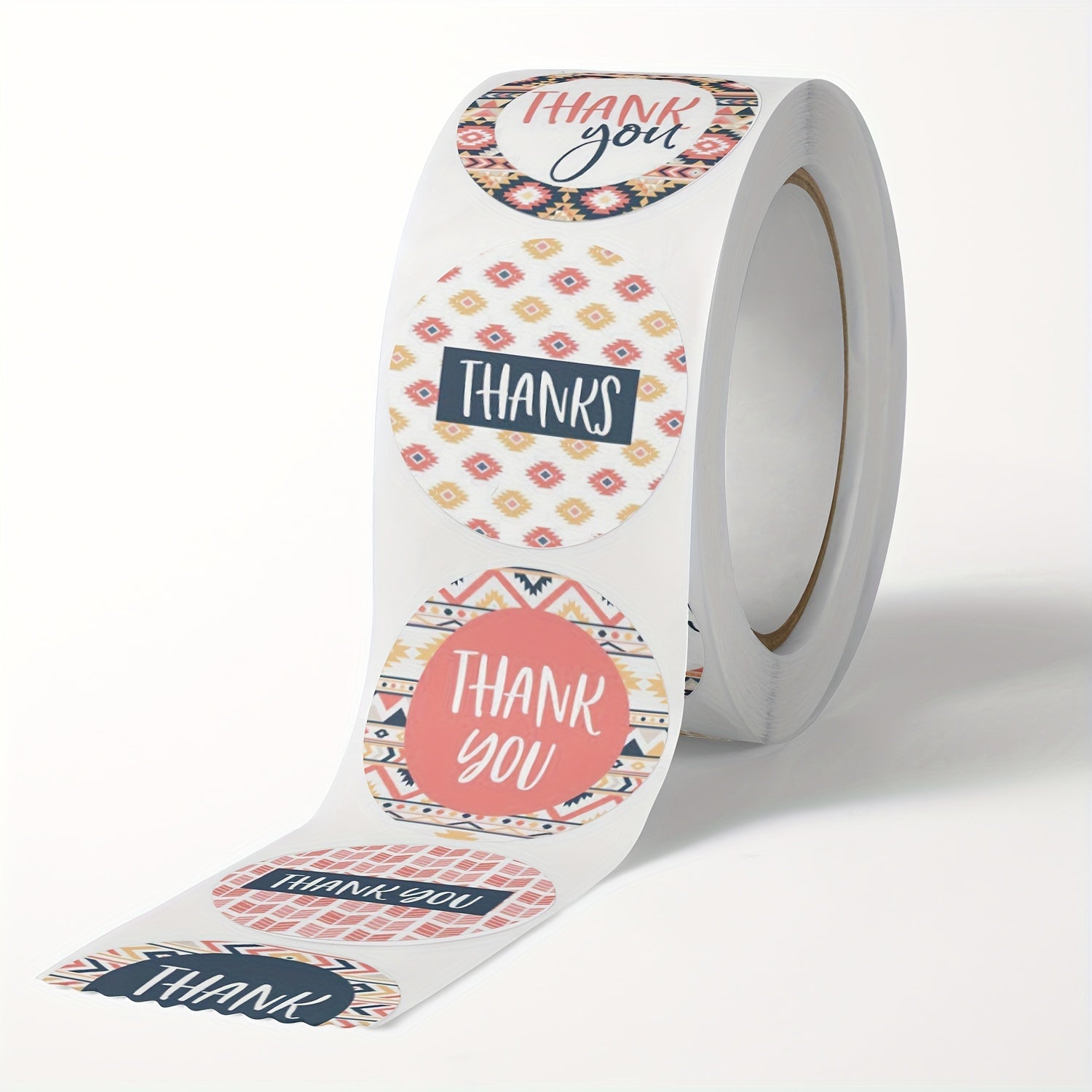 500pcs Thank You Stickers 2.54cm Adhesive Labels for Boutiques & Shops Packaging