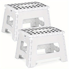 2pcs Folding Step Stool Footstool Lightweight Plastic Kitchen Bathroom