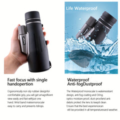 Golf Telescope HD12X56 Monocular Wide View High Definition Handheld Telescope