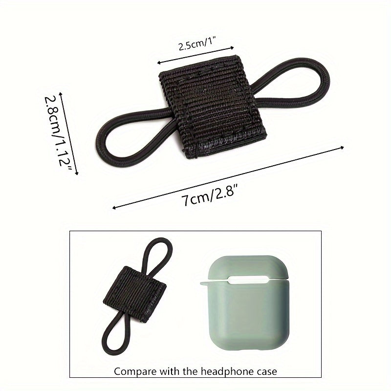 10pcs Outdoor Nylon Elastic Molle Ribbon Buckle Backpack Binding Buckle