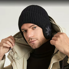 Warm Knitted Beanie Hat for Winter Outdoor Activities