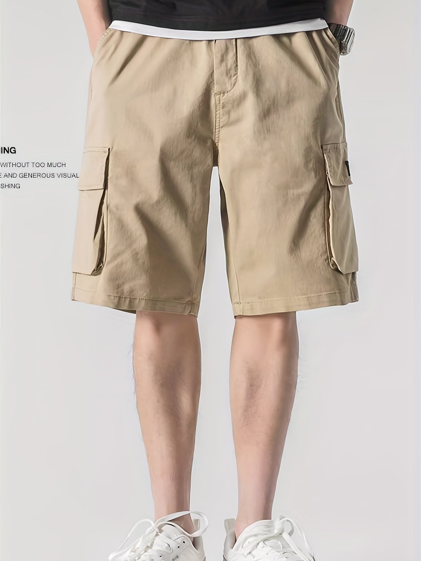 Men's Lightweight Cargo Shorts with Flap Pocket