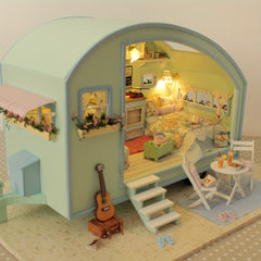 Dollhouse 3D Puzzle Mini Doll House Kit DIY Room Toys Bedroom Decor Furniture