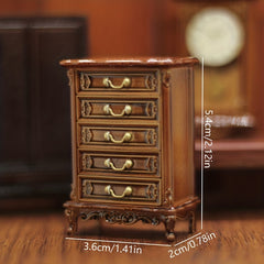1Pc Dollhouse Bedroom Chest Of Drawers DIY Toys
