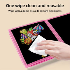 Portable Kids Drawing Book, Erasable, Smudge-Free
