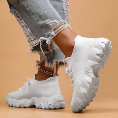Thick Sole Octopus Sneakers Mesh Breathable Running Shoes