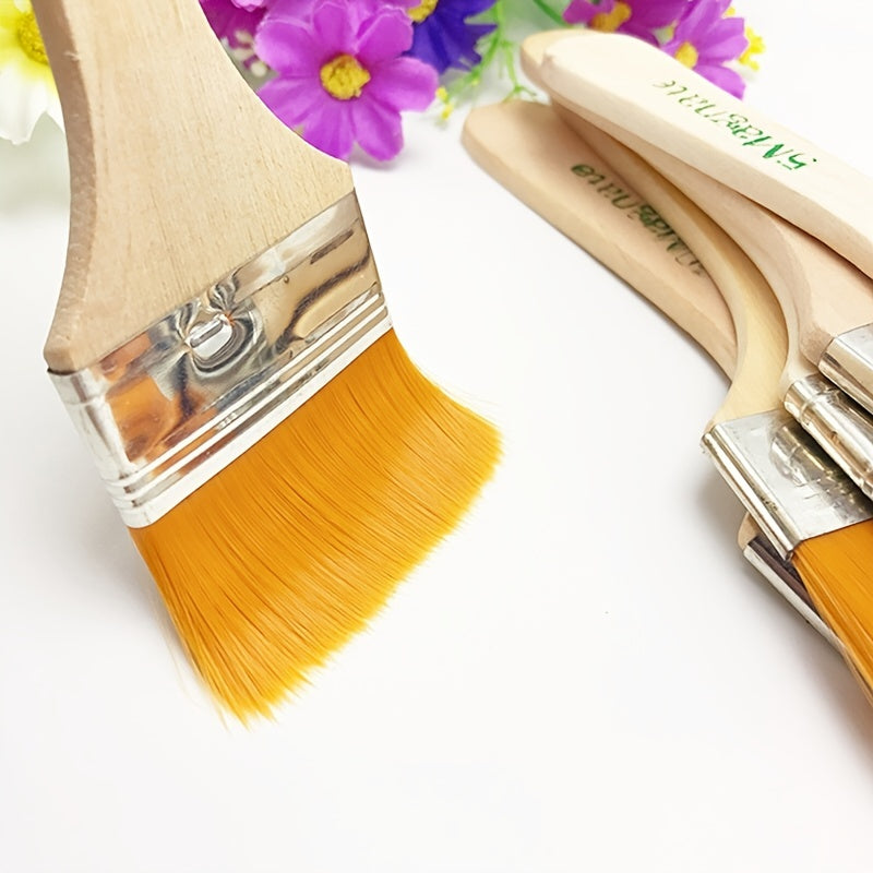 12pcs Nylon Bristles Painting Board Brush Set - Barbecue Art Brush